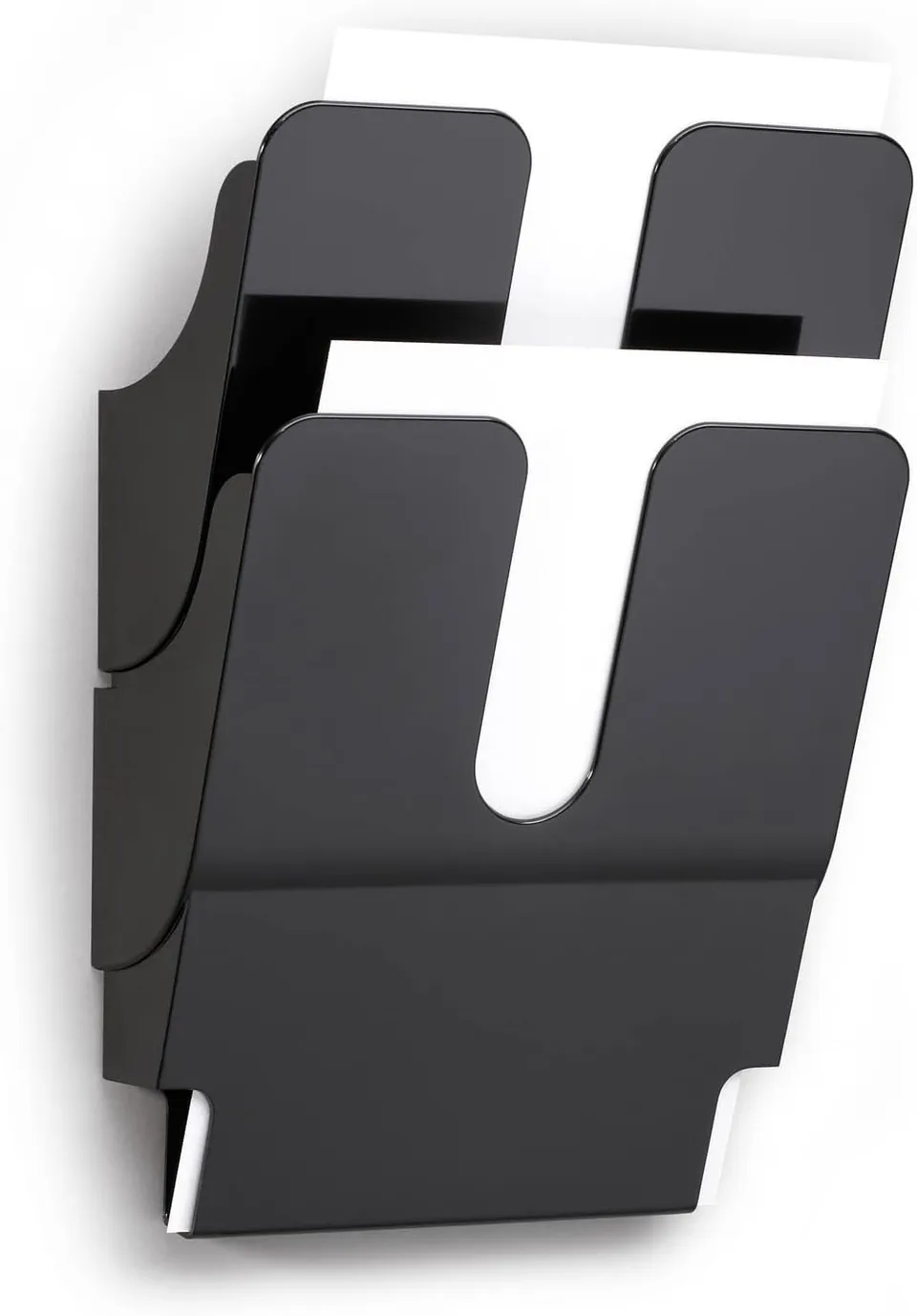 durable-flexiplus-prospektspenderset-a4-wandhalter-2-f-cher-schwarz image 1