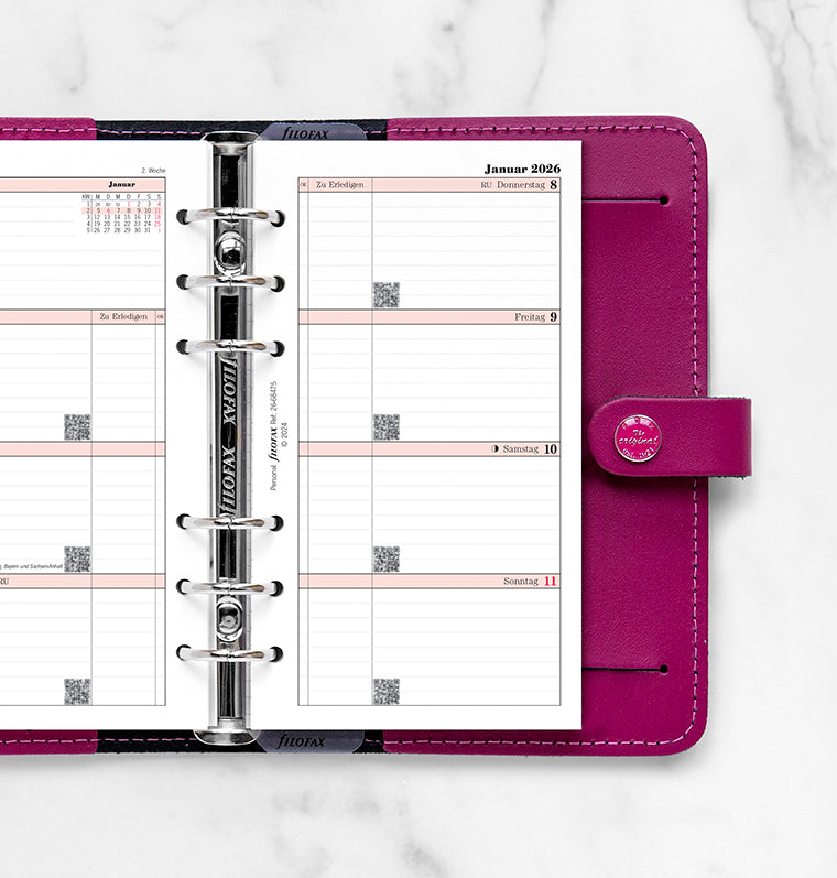 filofax-kalendereinlage-personal-2026-1-woche-auf-2-seiten-deutsch image 2