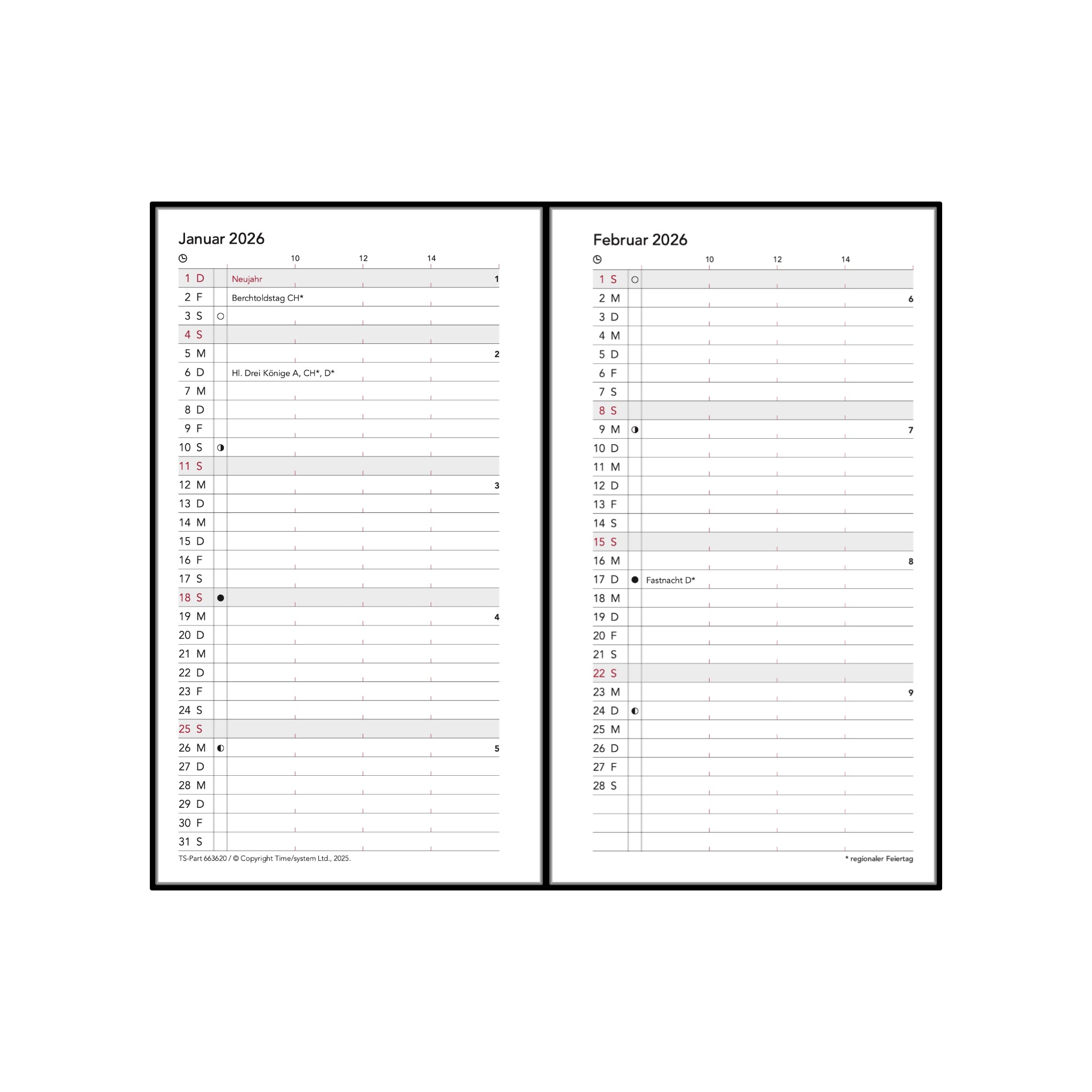 time-system-cal-pocket-vogue-jahresinhalt-2026-hardcover-querformat image 3