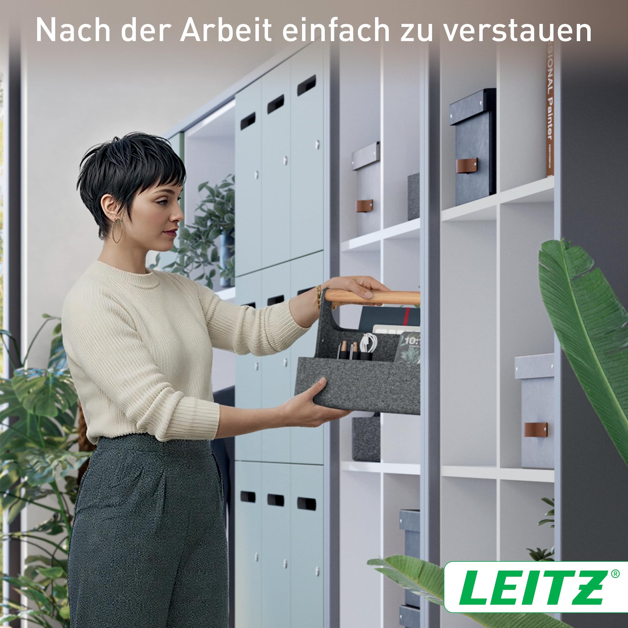 leitz-schreibtisch-organizer-mit-griff-filz-dunkelgrau-38-cm image 5