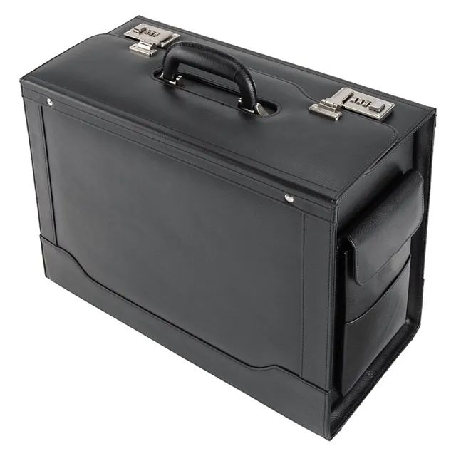 alassio-ancona-pilotenkoffer-schwarz-mit-laptopfach-und-h-ngeregister image 1