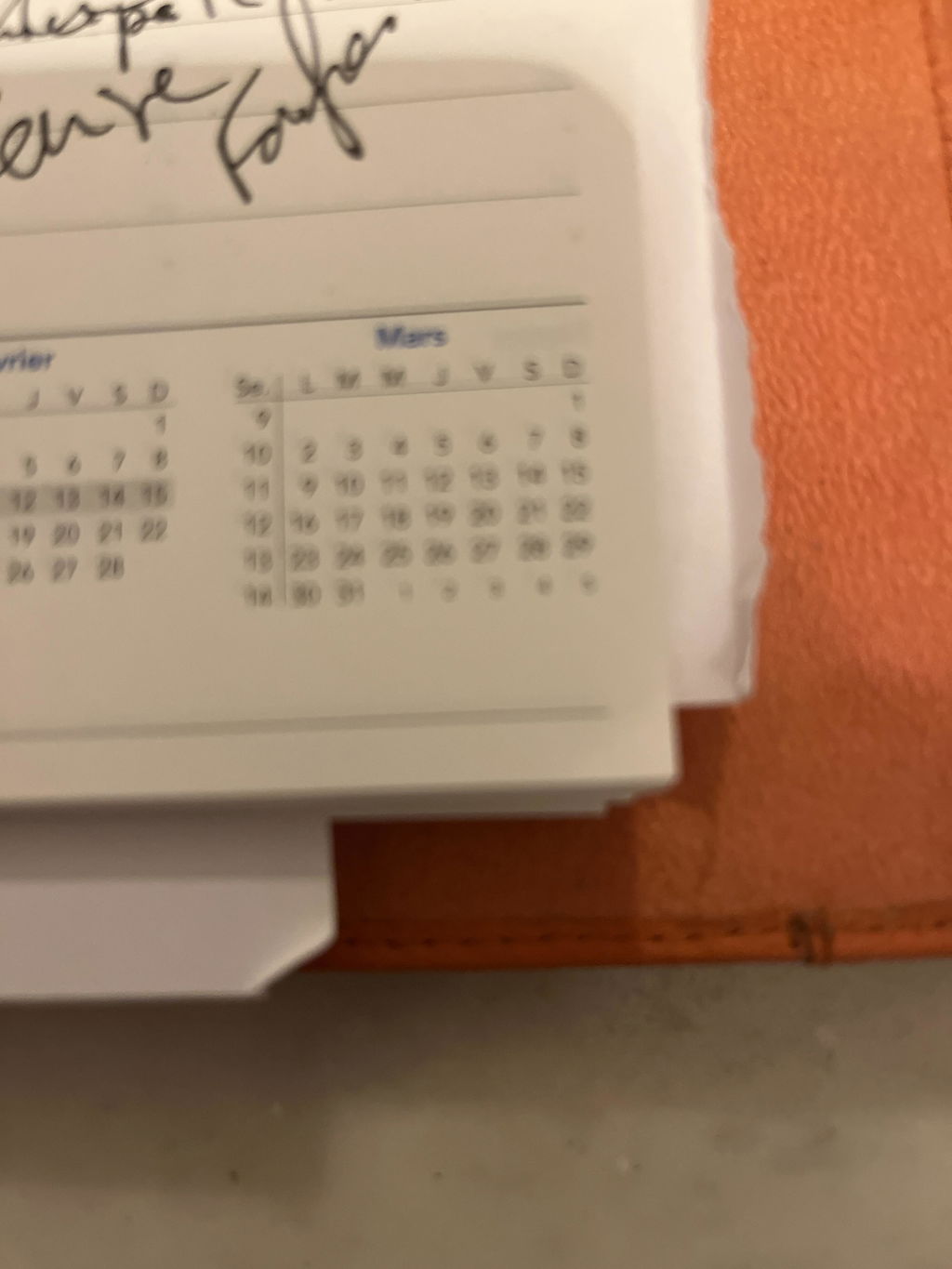 Parfait pour mon agenda