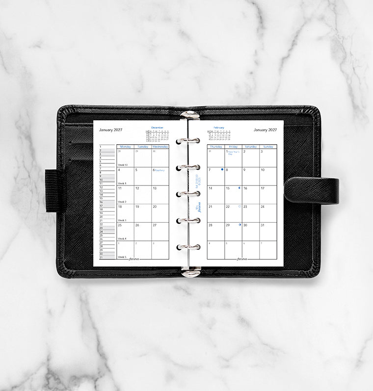 filofax-kalendereinlage-mini-1-monat-2-seiten-englisch-2027 image 3