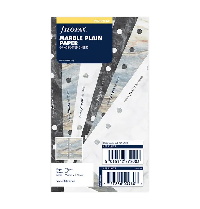 filofax-personal-notizpapier-marble-blanko image 1