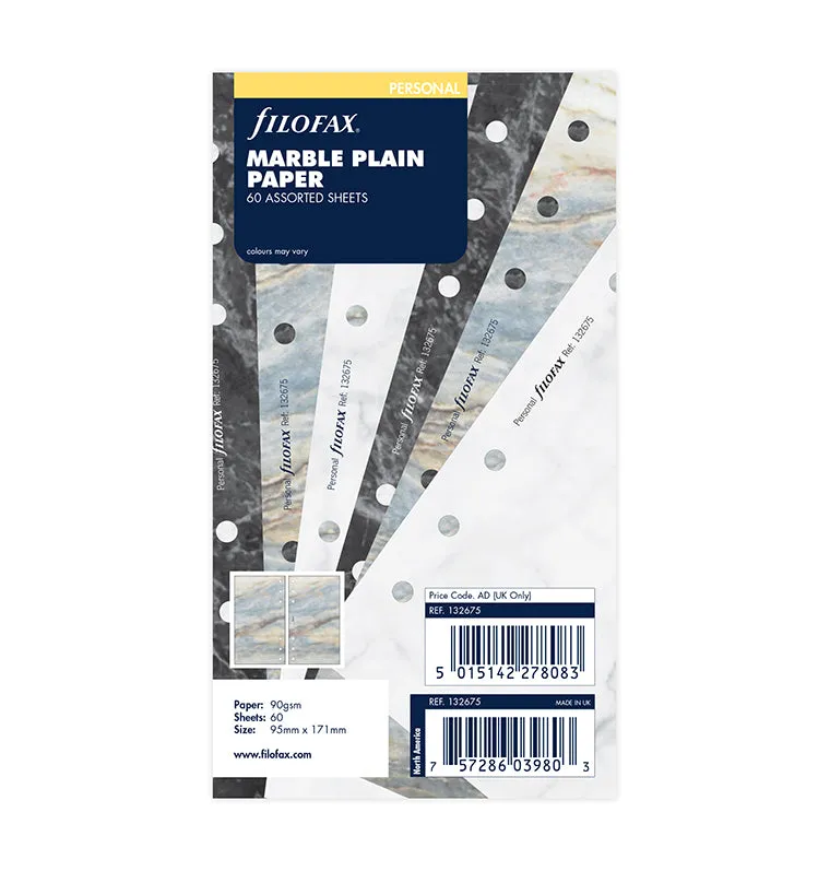 filofax-personal-notizpapier-marble-blanko image 1