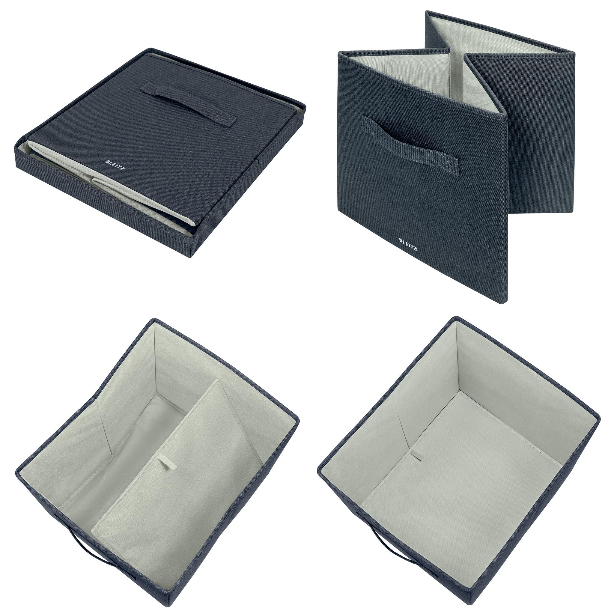 leitz-aufbewahrungsbox-stoff-mit-deckel-2er-set-samtgrau-gro-61450089 image 5