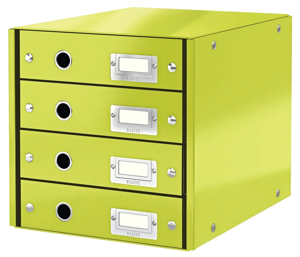 leitz-schubladenbox-click-store-a4-4-schubladen-gr-n-60490064 image 1