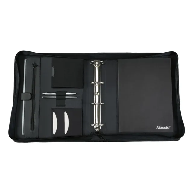 alassio-ringbuchmappe-rimini-a4-schwarz-mit-50-mm-mechanik-und-rei-verschluss image 1