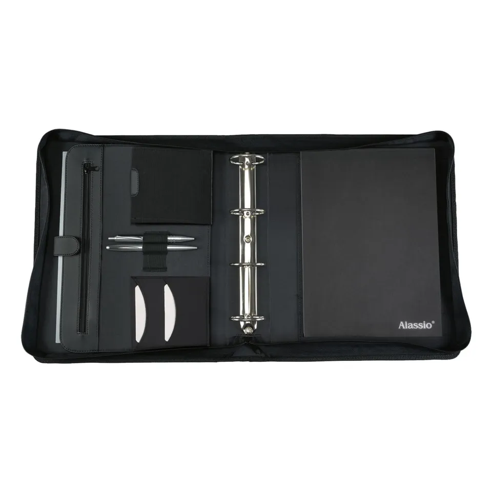 alassio-ringbuchmappe-rimini-a4-schwarz-mit-50-mm-mechanik-und-rei-verschluss image 1
