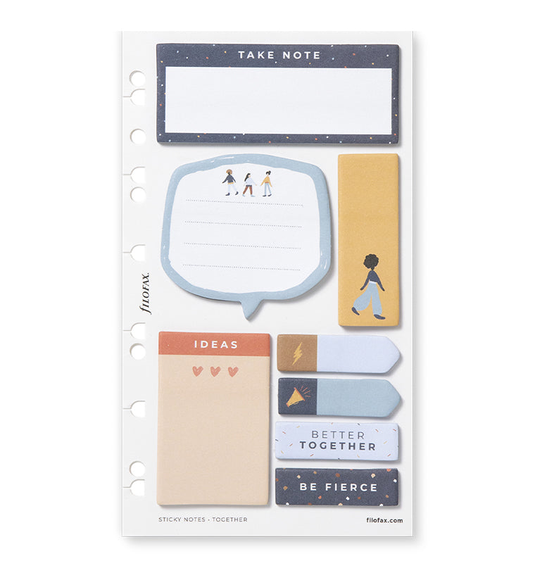 filofax-together-sticky-notes-haftnotizen-set-personal-a5 image 1
