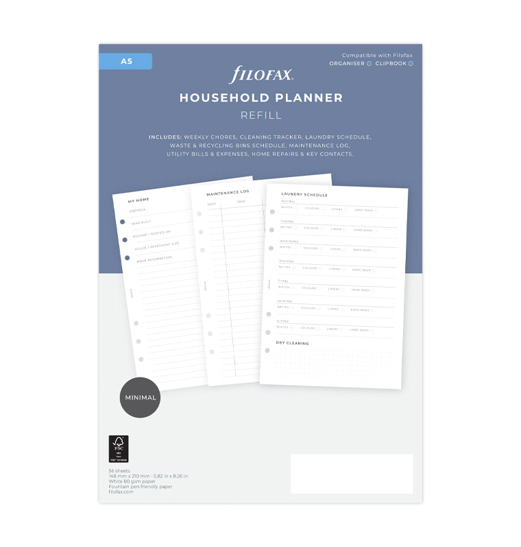 filofax-haushalts-planer-einlage-a5-wochenaufgaben-putzplan-w-sche image 1