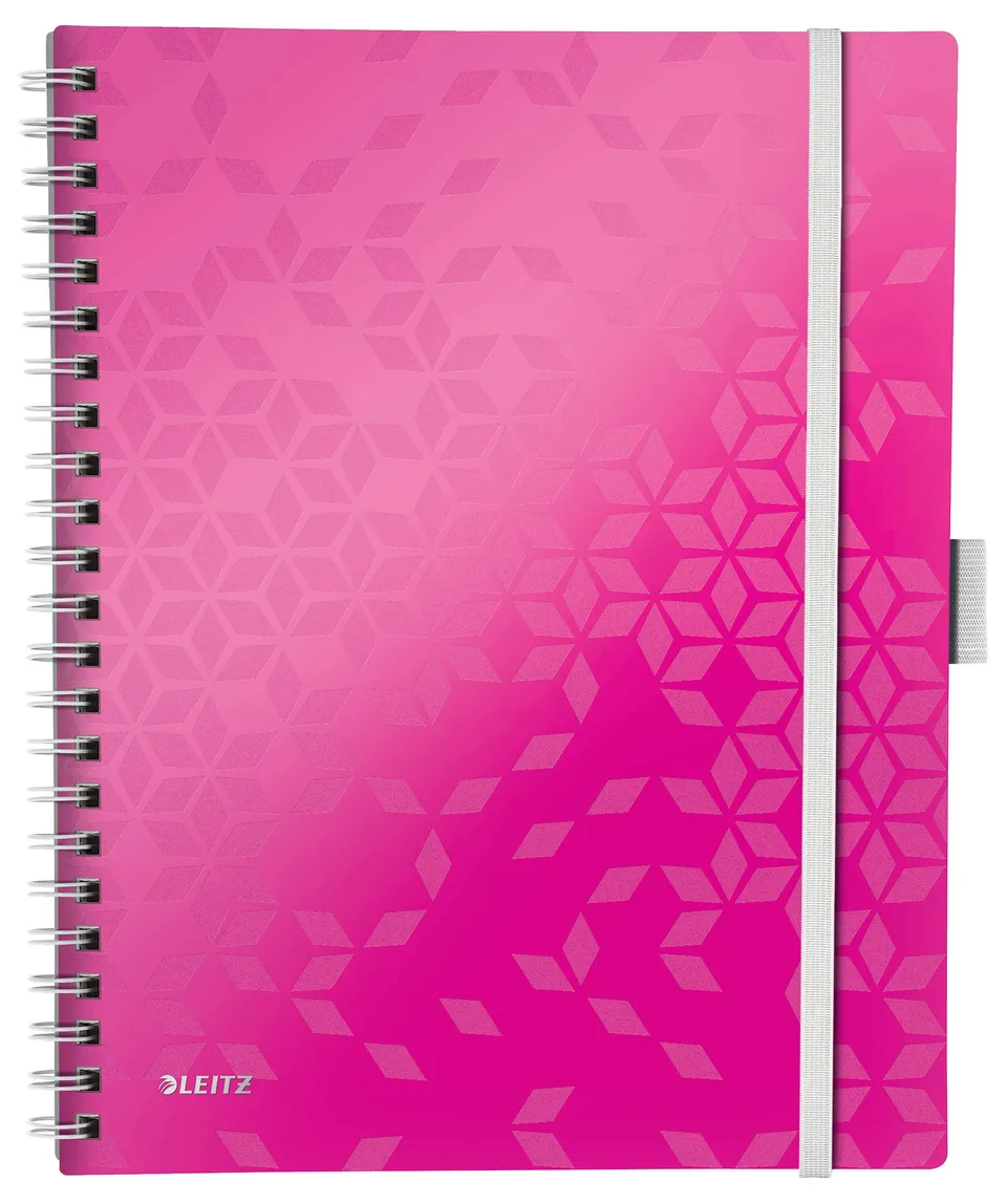 leitz-wow-be-mobile-kollegblock-a4-46440023-pp-liniert-pink-metallic image 1