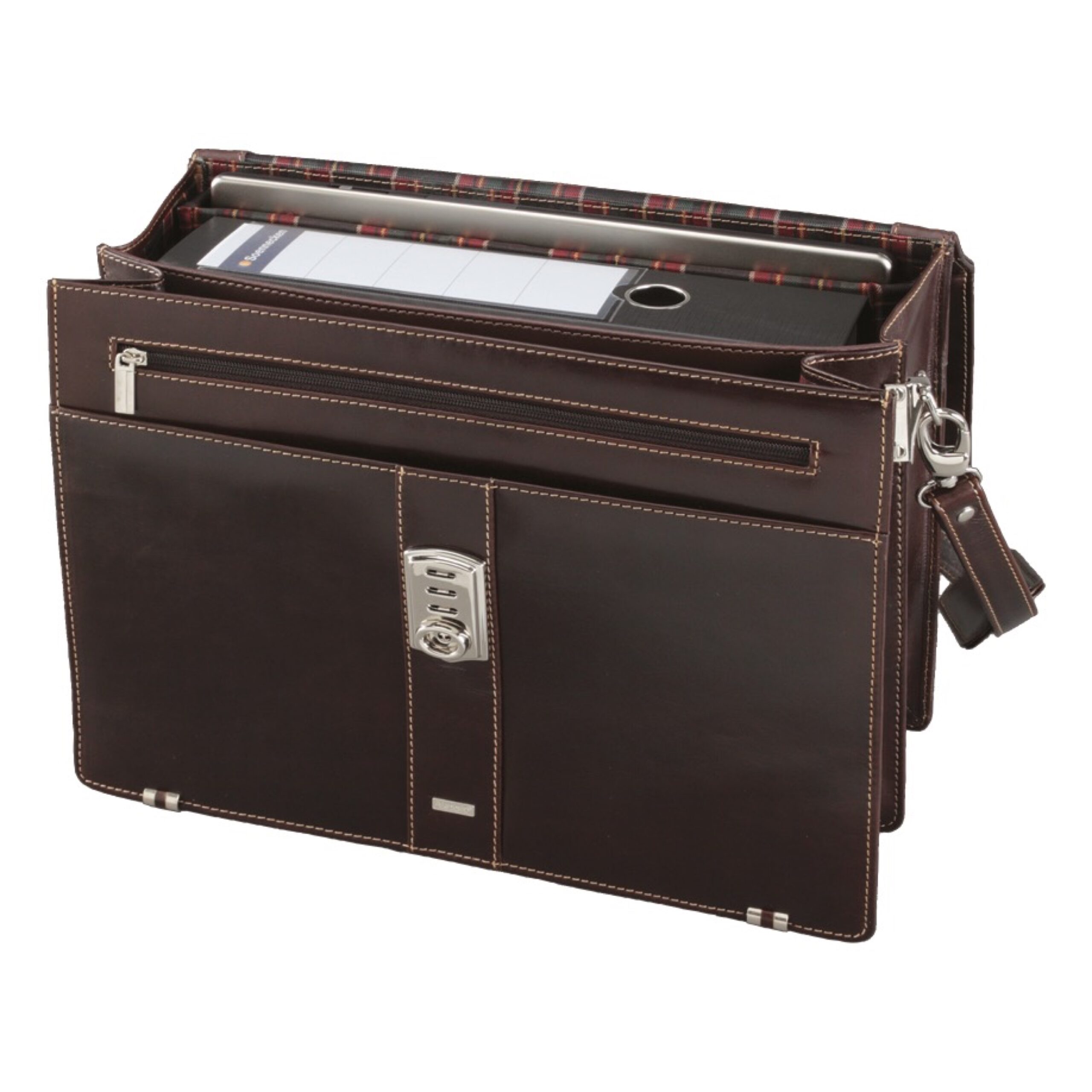 alassio-monaco-aktentasche-dunkelbraun-antik-mit-laptopfach-f-r-din-a4-ordner image 2