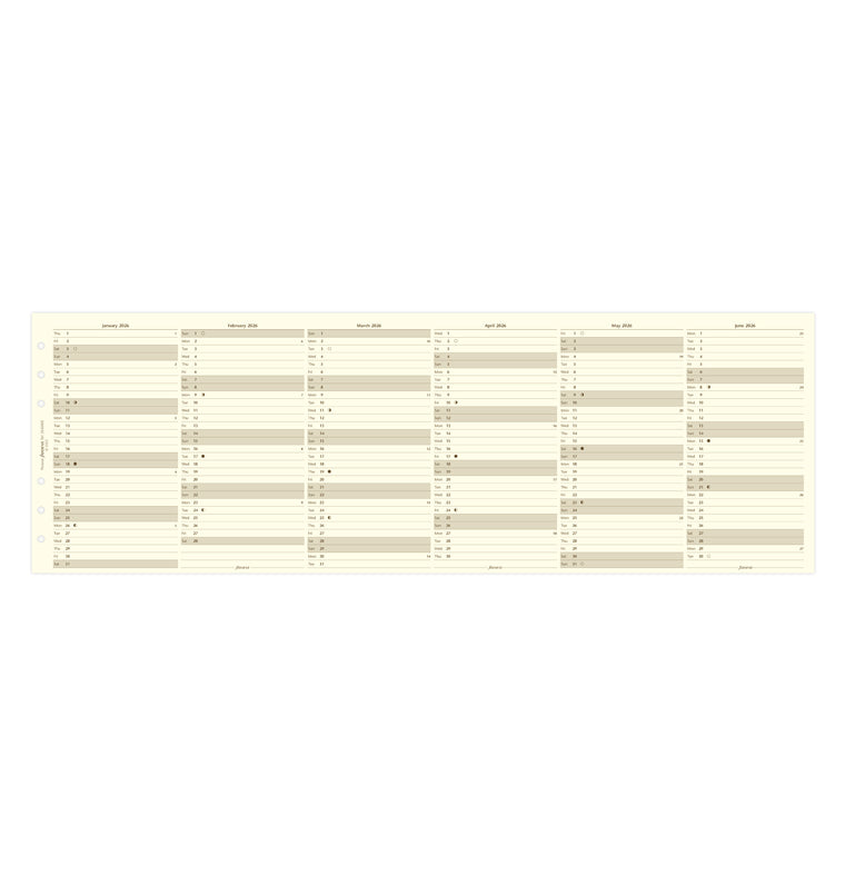 filofax-jahresplaner-englisch-personal-2026-cotton-cream-leporello image 4