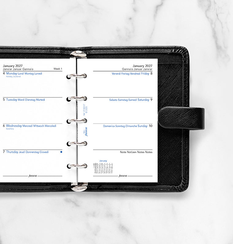 filofax-kalendereinlage-mini-2027-1-woche-2-seiten-multilingual image 2