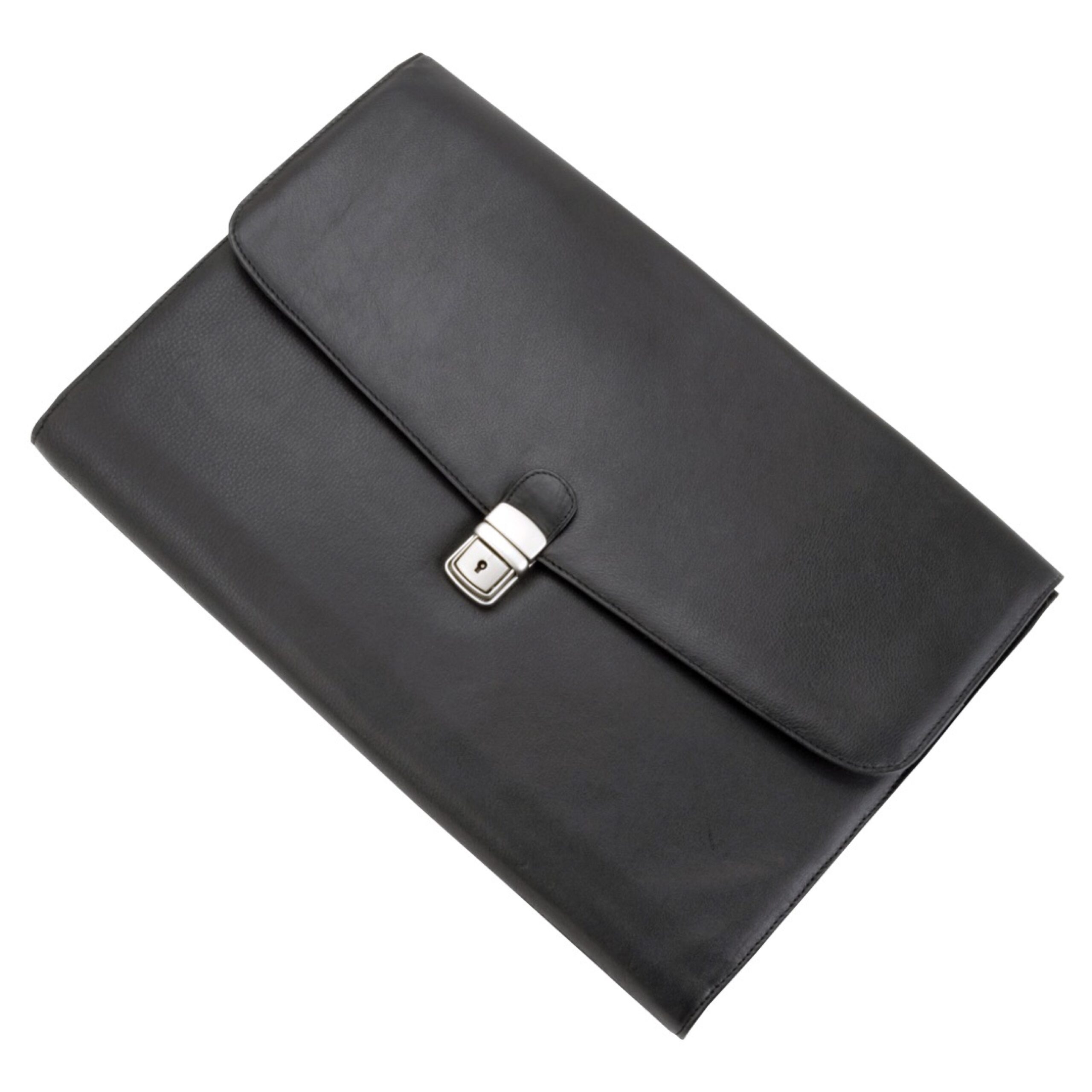 alassio-dokumententasche-udine-leder-aktentasche-schwarz-28-x-39-x-2-cm-mit-schl image 1