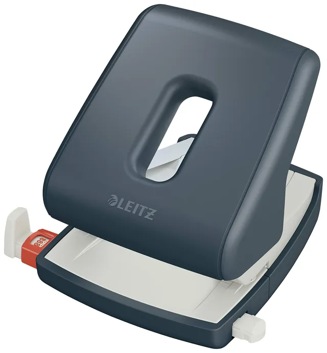 leitz-cosy-locher-30-blatt-2-loch-samtgrau image 1