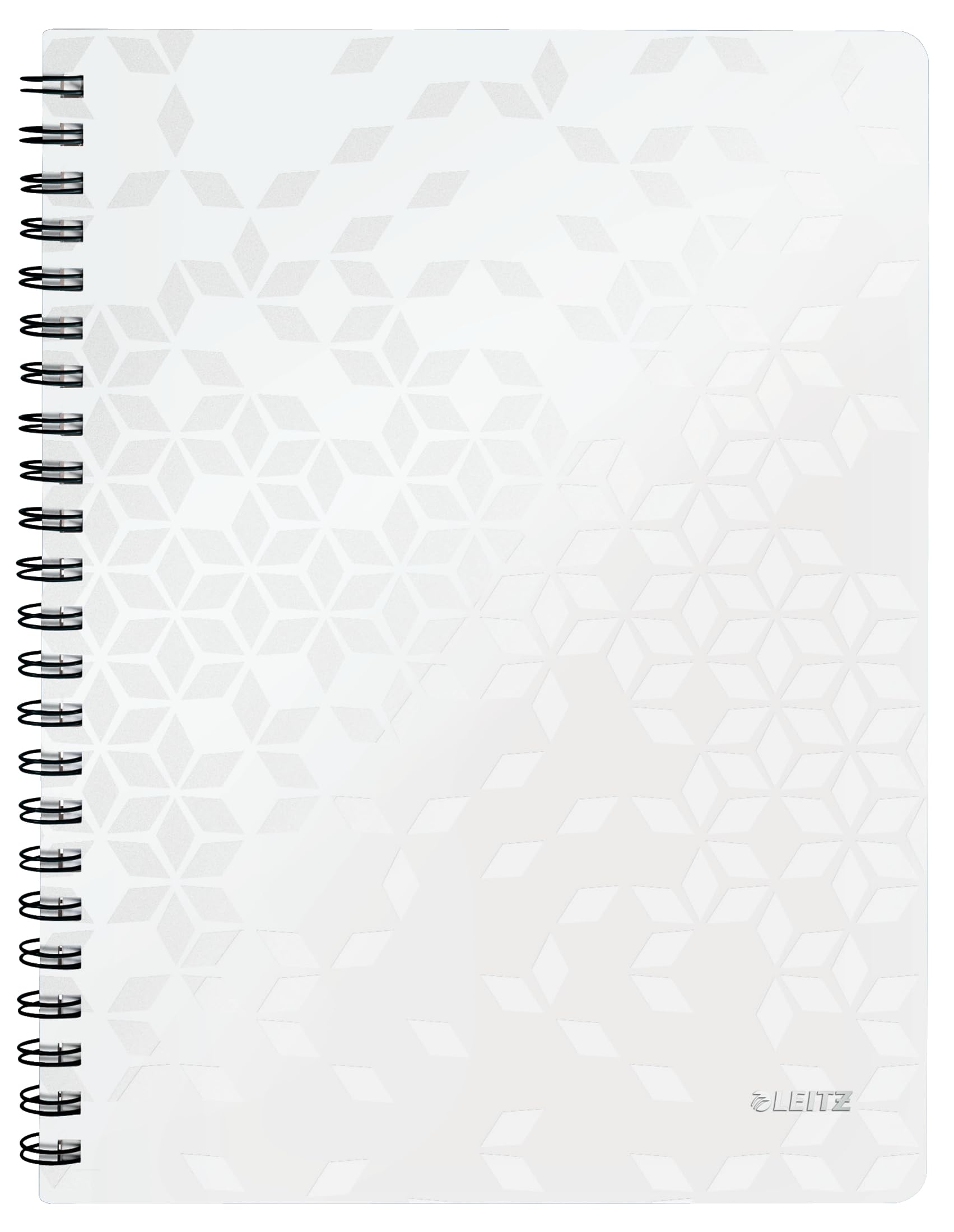 leitz-wow-collegeblock-a4-kariert-80-blatt-doppelspiral-wei image 1