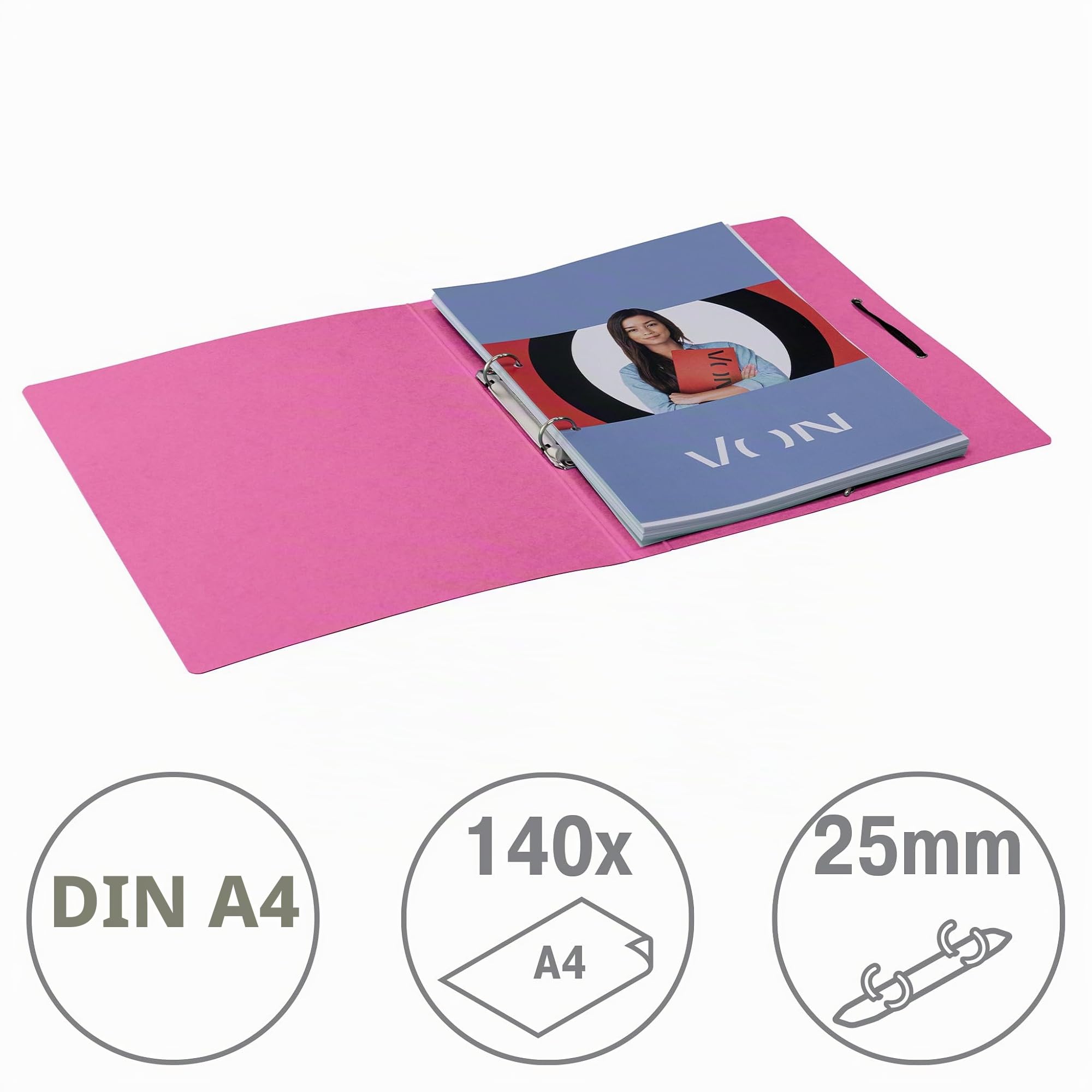 von-leitz-ringbuch-a4-2-ring-25-mm-fuchsia-5-st-ck-30120022 image 2
