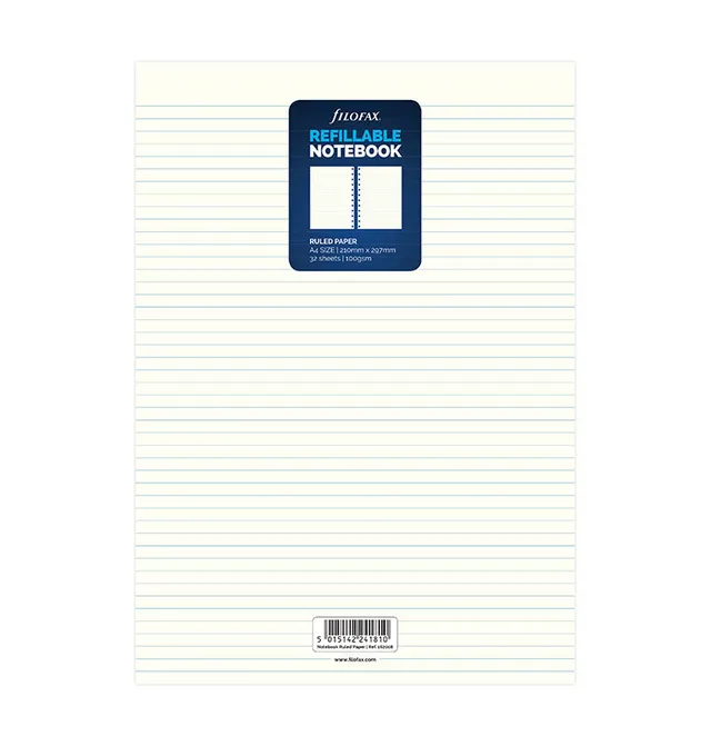 filofax-notebook-einlage-a4-liniert-nachf-llung image 1
