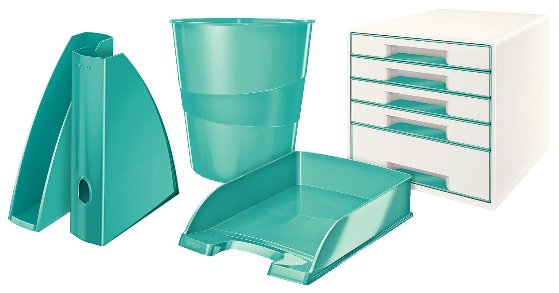 leitz-stehsammler-wow-a4-6er-pack-mit-griffloch-eisblau-52771051 image 3