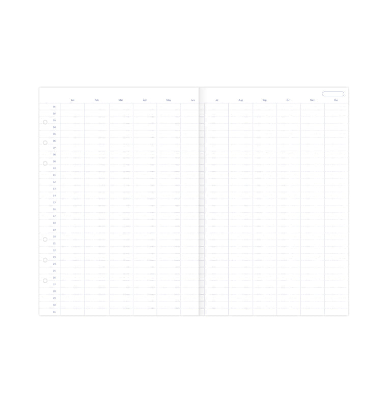 filofax-clipbook-jahresplaner-undatiert-a5-einlage-sale image 4