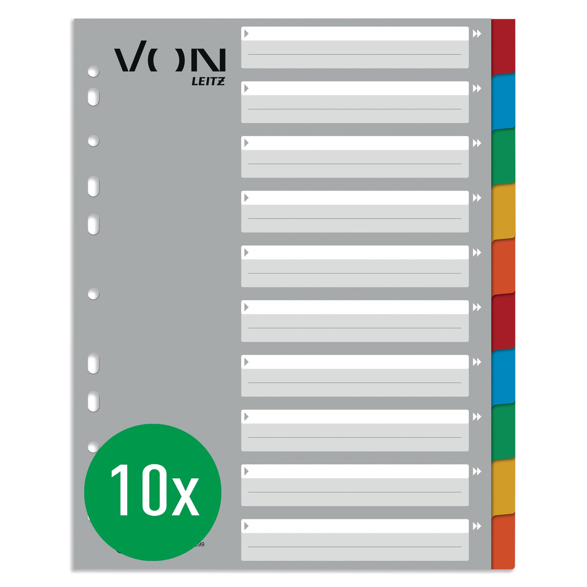leitz-von-register-a4-5-teilig-extra-breit-10er-pack-recycling-karton-mehrfarbig image 6