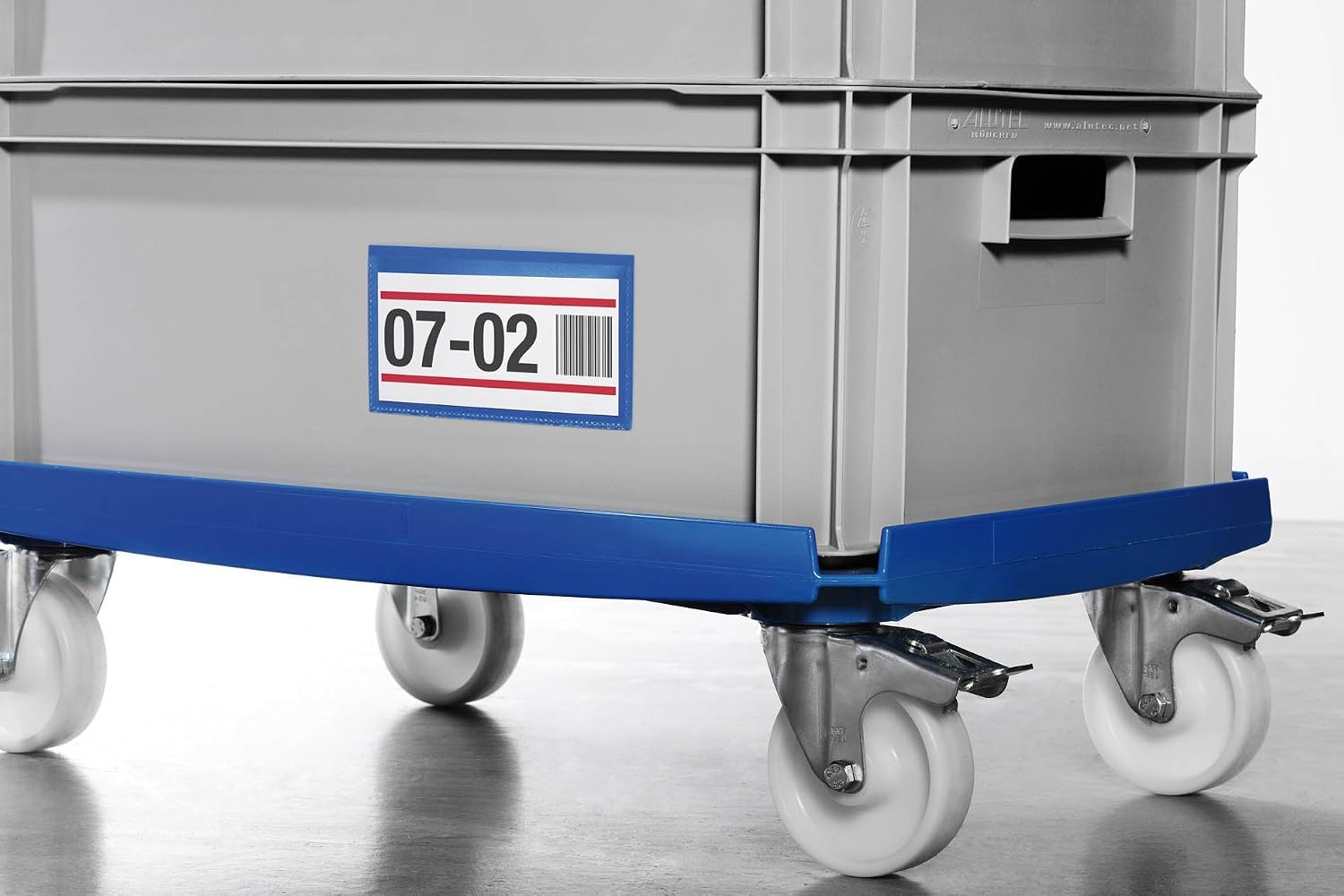 durable-kennzeichnungstasche-a6-quer-selbstklebend-dunkelblau-50-st-ck image 2