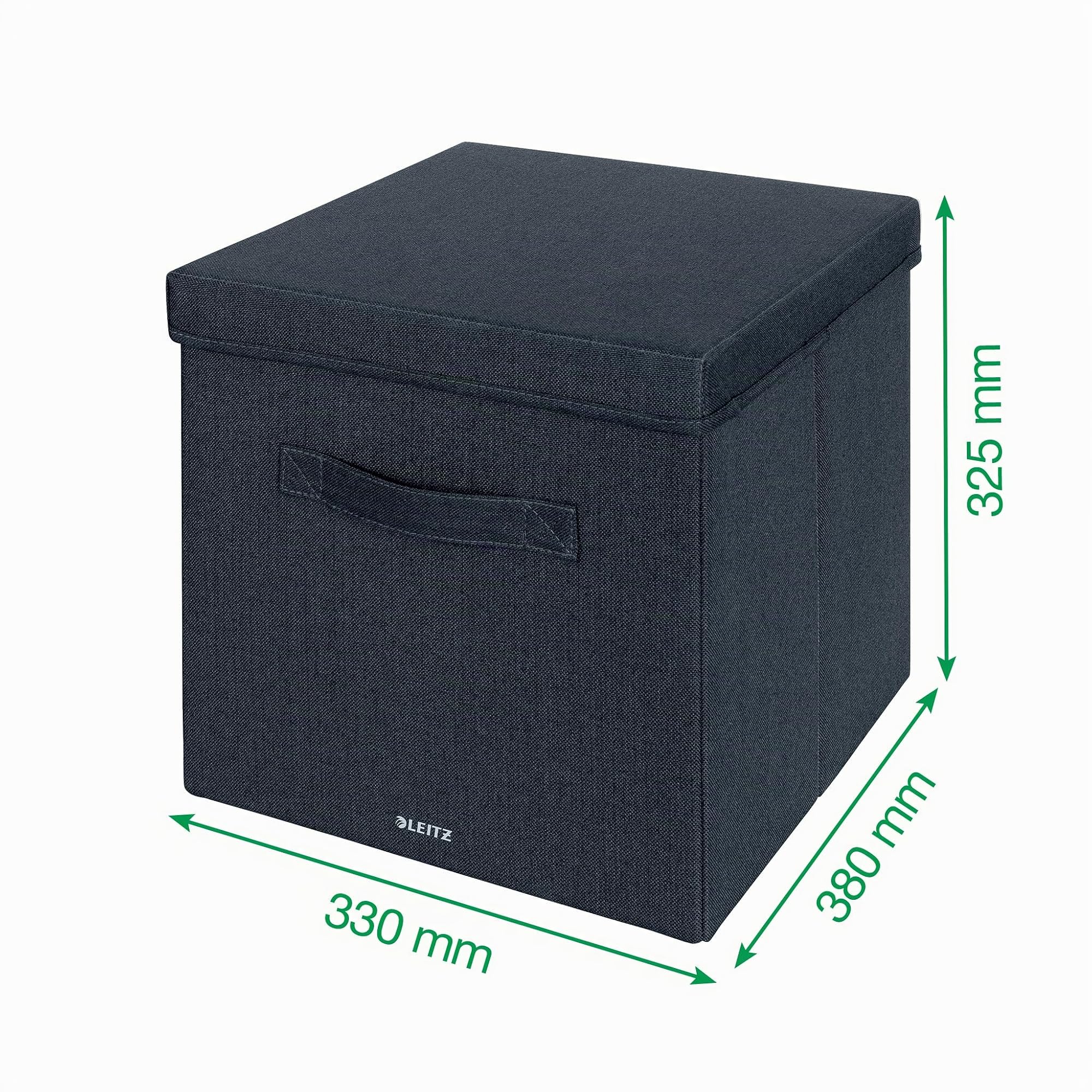leitz-aufbewahrungsbox-stoff-mit-deckel-2er-set-samtgrau-gro-61450089 image 7