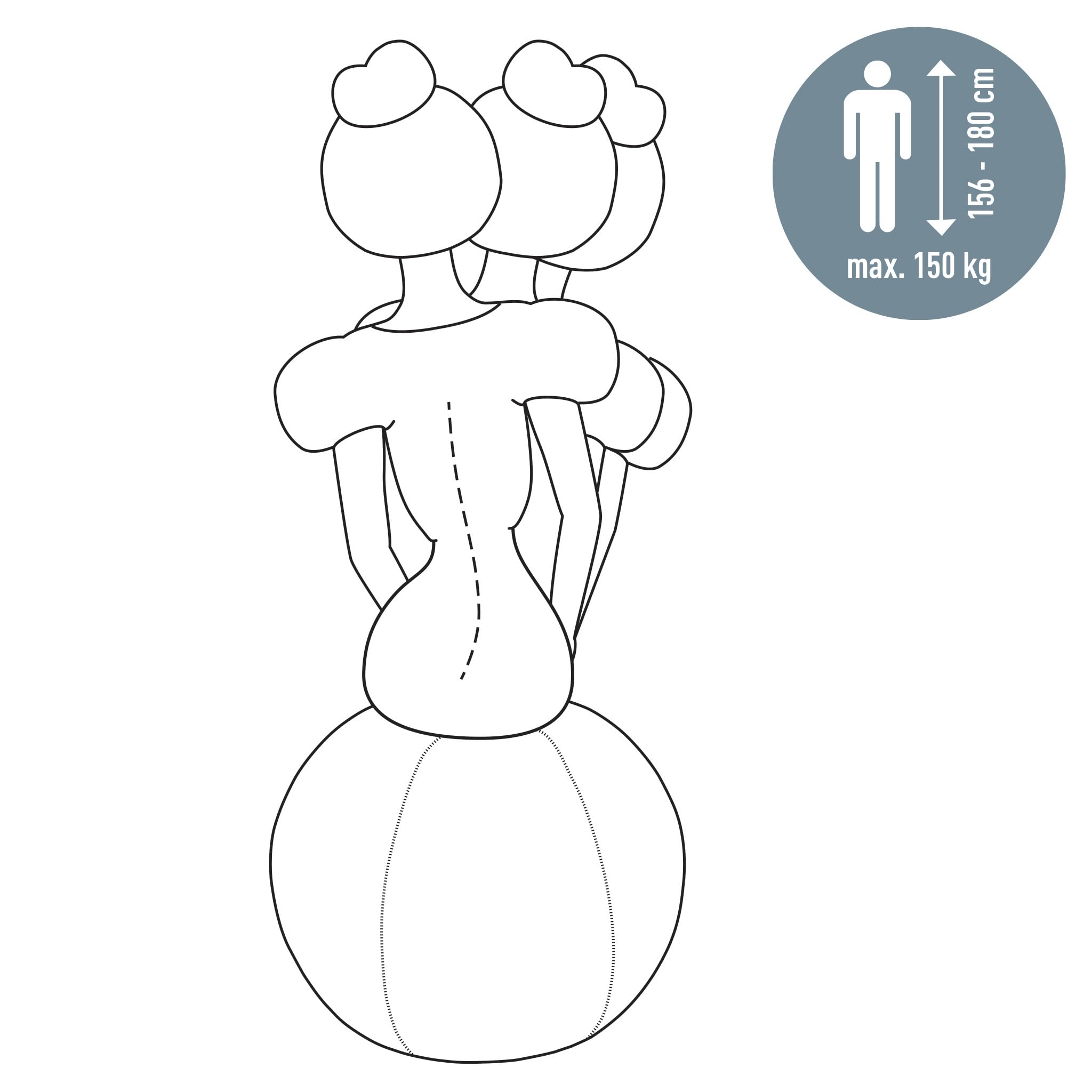 leitz-ergo-active-sitzball-65-cm-mit-stoffbezug-und-pumpe-hellgrau-65420085 image 6
