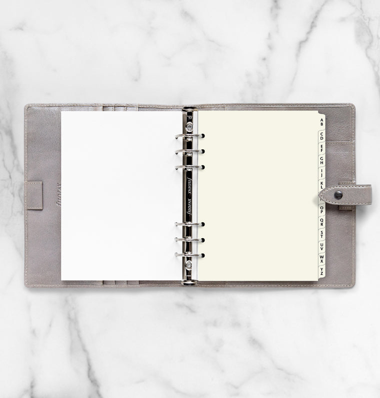 filofax-a-z-register-cream-a5-alphabet-register image 4