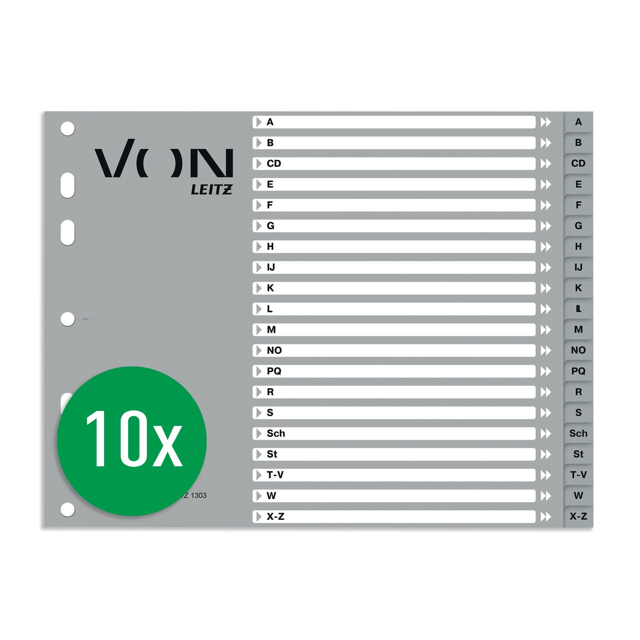leitz-zahlen-register-1-31-a4-extra-breit-pp-grau-10er-pack-12770085 image 8