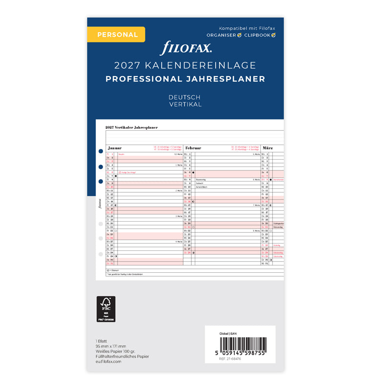 filofax-personal-jahresplaner-2028-deutsch-leporello image 1