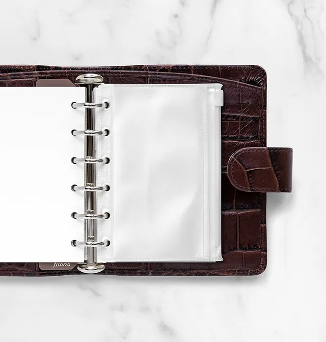 filofax-klarsichttasche-mit-rei-verschluss-pocket-einheftbar image 1