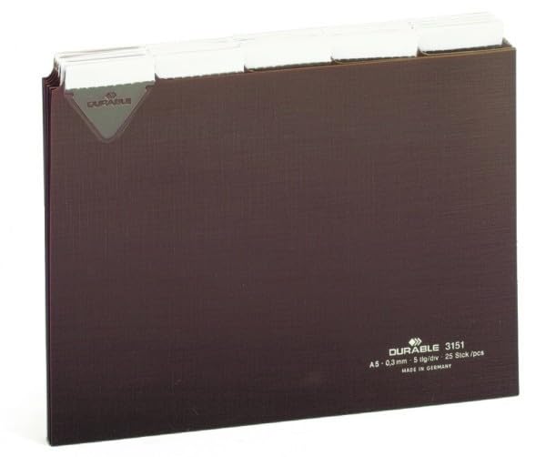 durable-leitkarten-din-a5-quer-braun-25-st-ck-315111 image 5