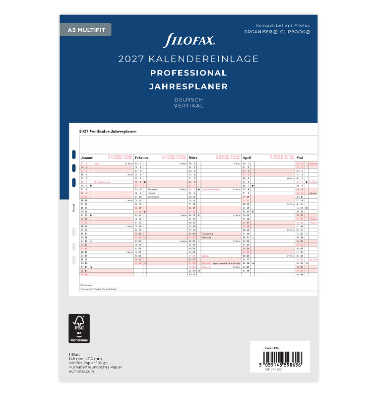 filofax-a5-jahresplaner-2028-deutsch-professional-leporello image 1