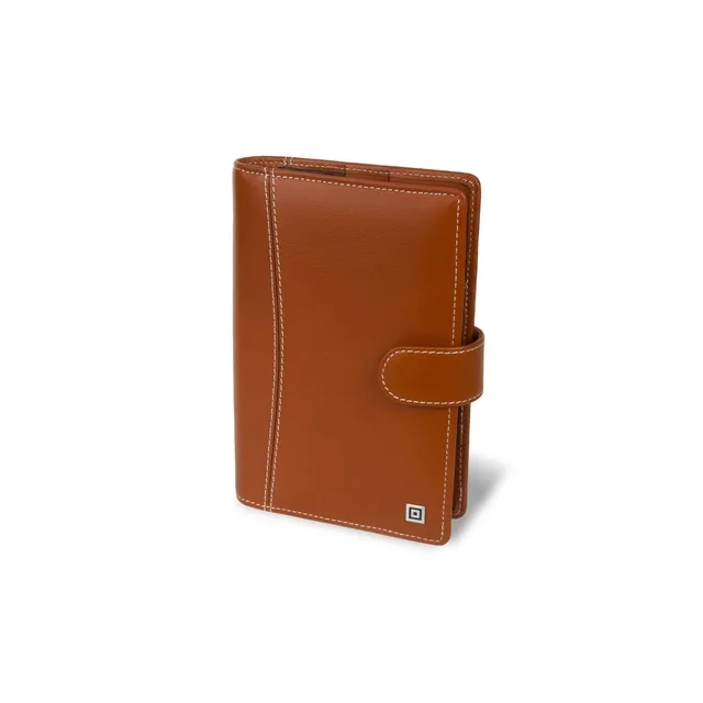 time-system-compact-montana-ringbuch-braun-mit-verschlusslasche-leder-planer image 1