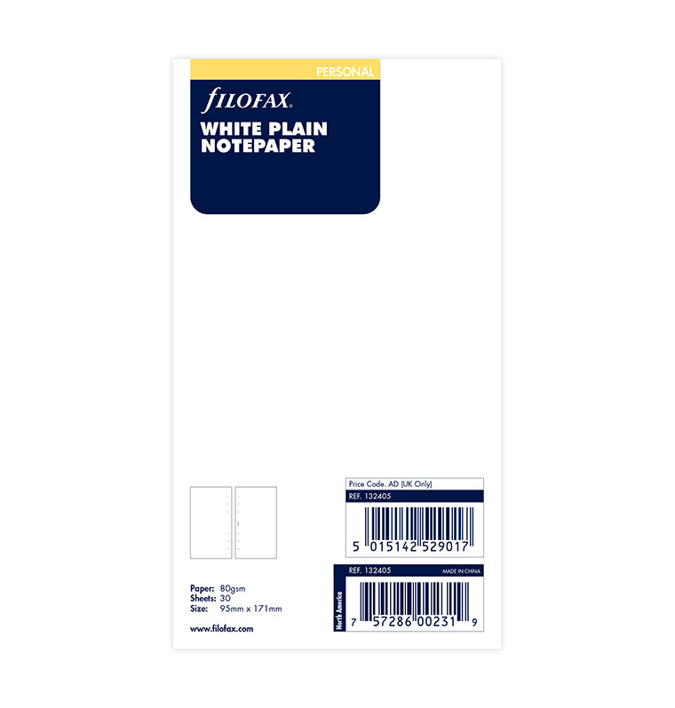 filofax-notizpapier-wei-blanko-personal-30-blatt image 1