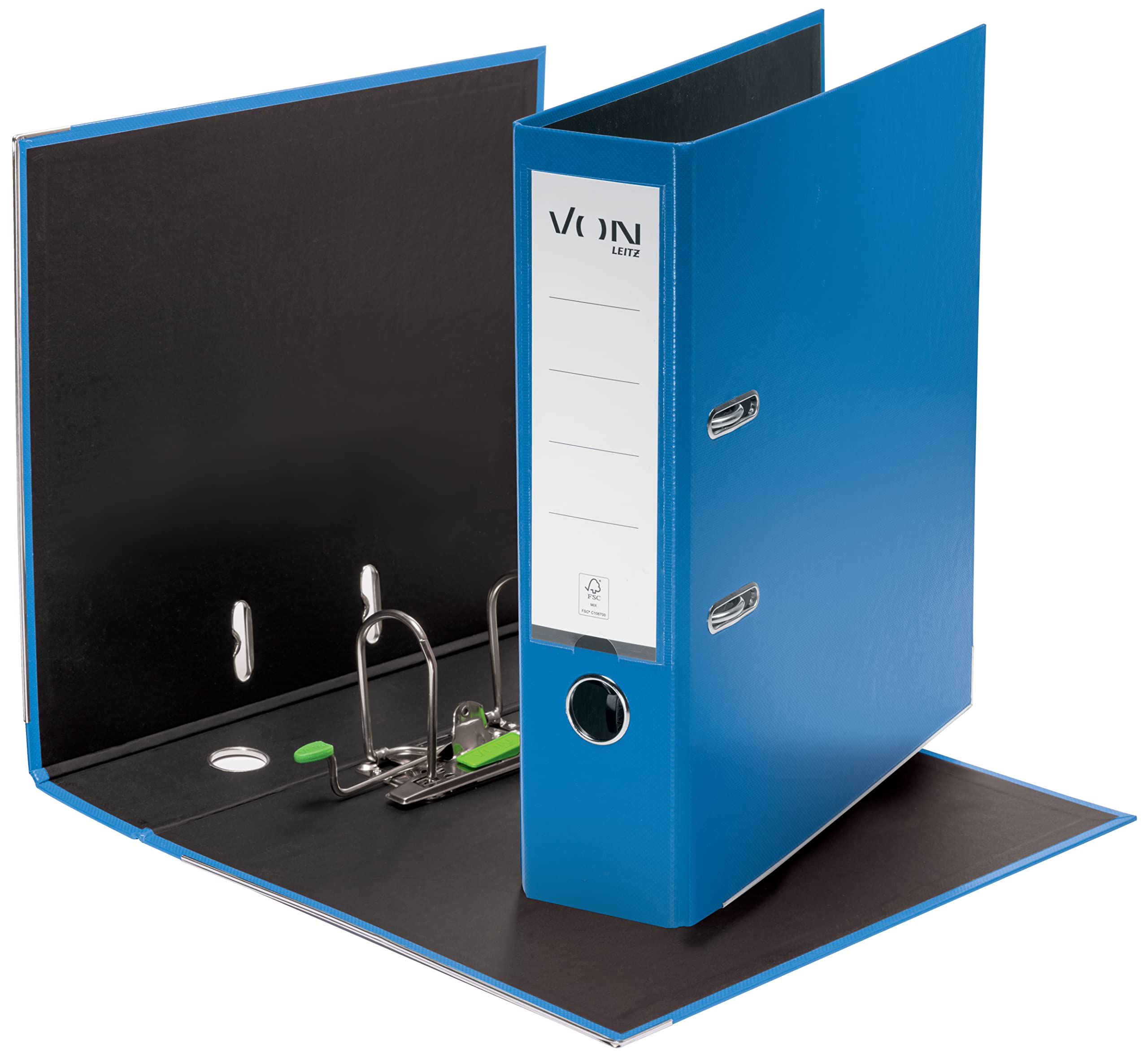 von-leitz-ordner-a4-5er-pack-80-mm-f-r-600-blatt-blau-10551035 image 4