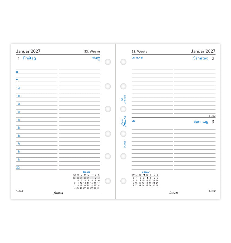 filofax-pocket-kalendereinlage-2027-1-tag-1-seite-deutsch image 4