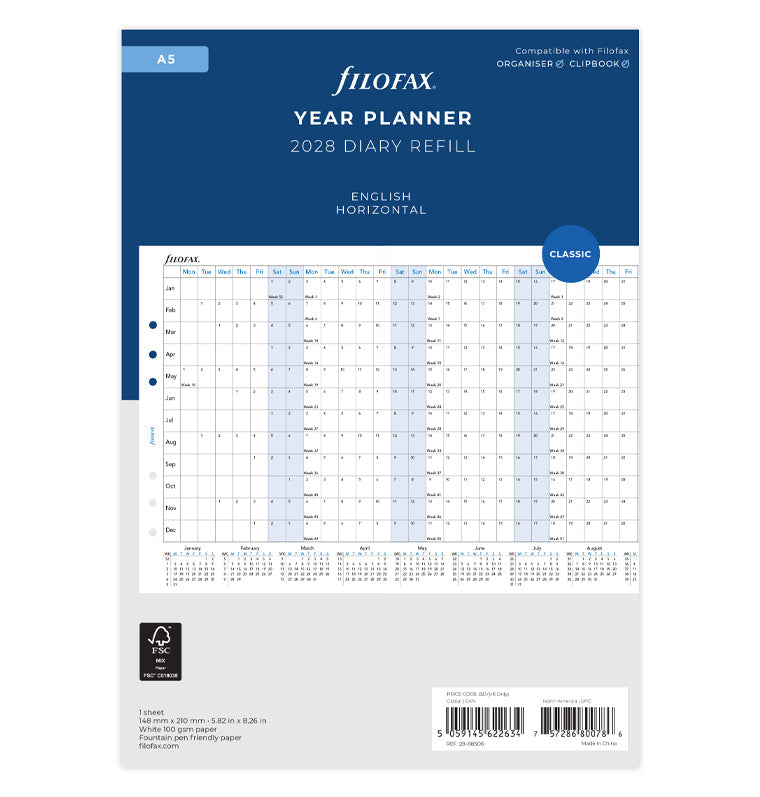 filofax-jahresplaner-englisch-a5-2028-leporello image 1