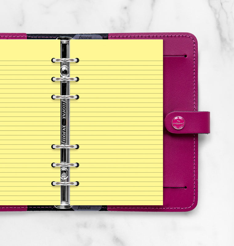 filofax-notizpapier-gelb-liniert-personal-20-blatt image 2