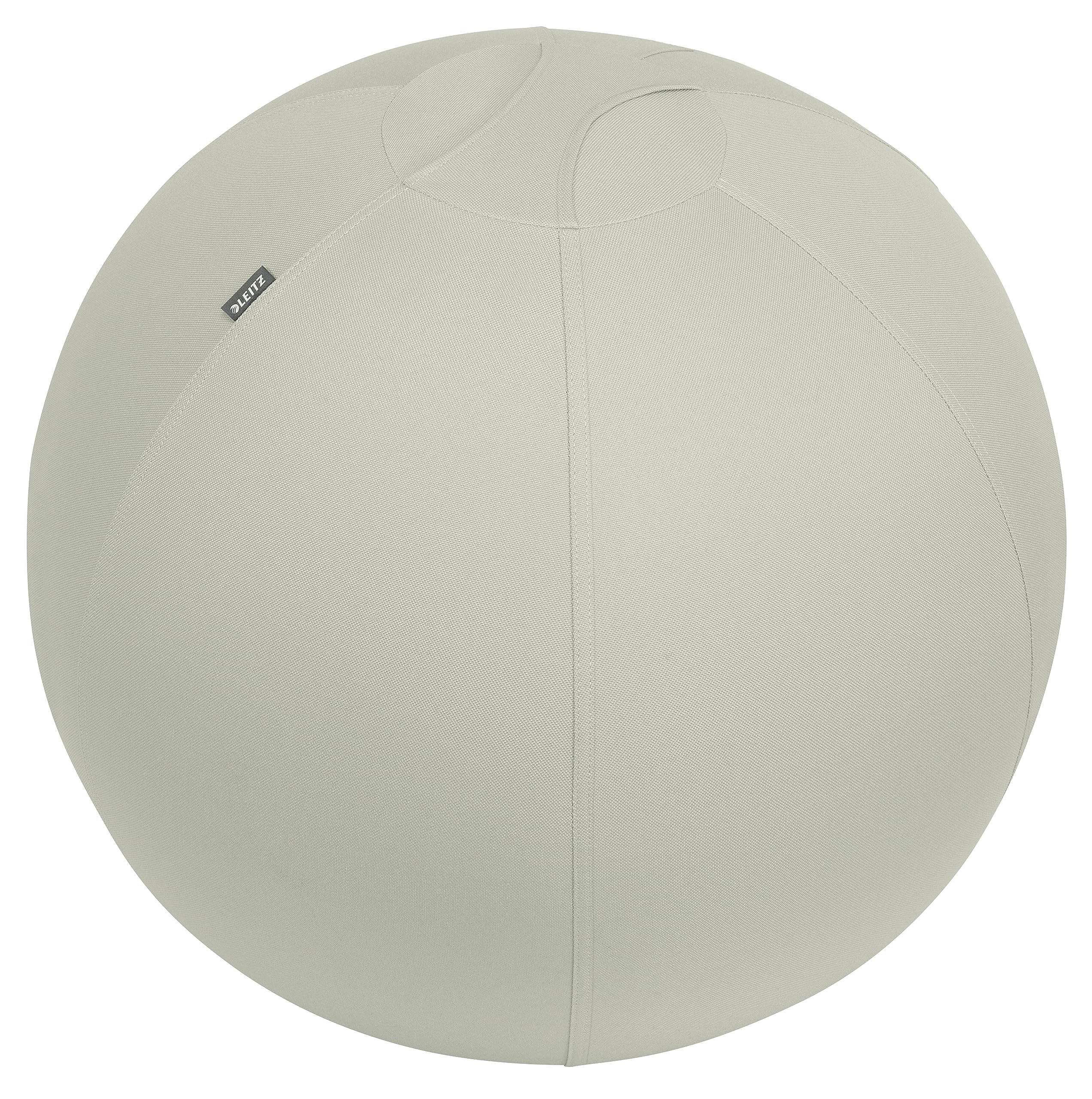 leitz-ergo-active-sitzball-65-cm-mit-stoffbezug-und-pumpe-hellgrau-65420085 image 1