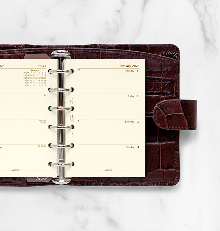 filofax-kalendereinlage-1-woche-2-seiten-englisch-pocket-2026-cotton-cream image 2