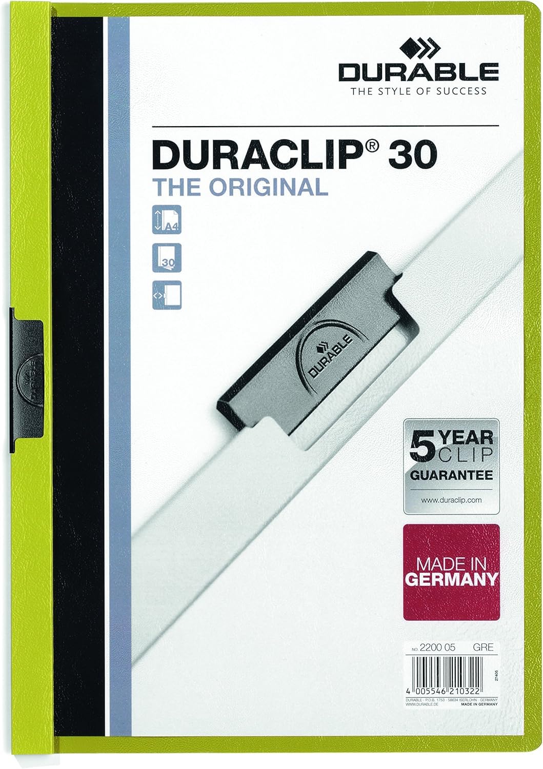 durable-duraclip-original-30-klemm-mappe-a4-25-st-ck-schwarz image 6