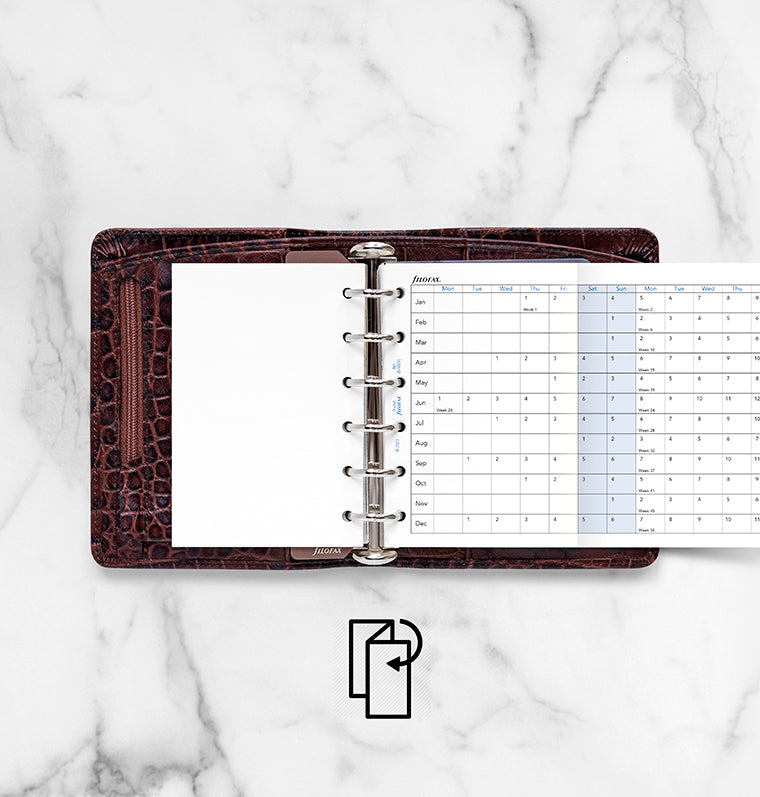 filofax-jahresplaner-englisch-pocket-2026-leporello-zum-ausklappen image 3