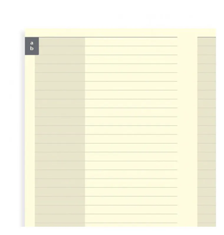flex-by-filofax-kontakte-slim-gebundenes-adressbuch-48-seiten-liniert image 1