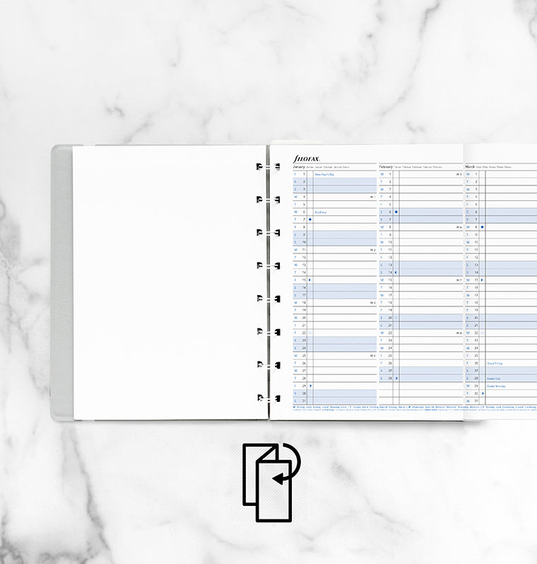 filofax-notebook-jahresplaner-a5-2027-leporello-einlage image 3