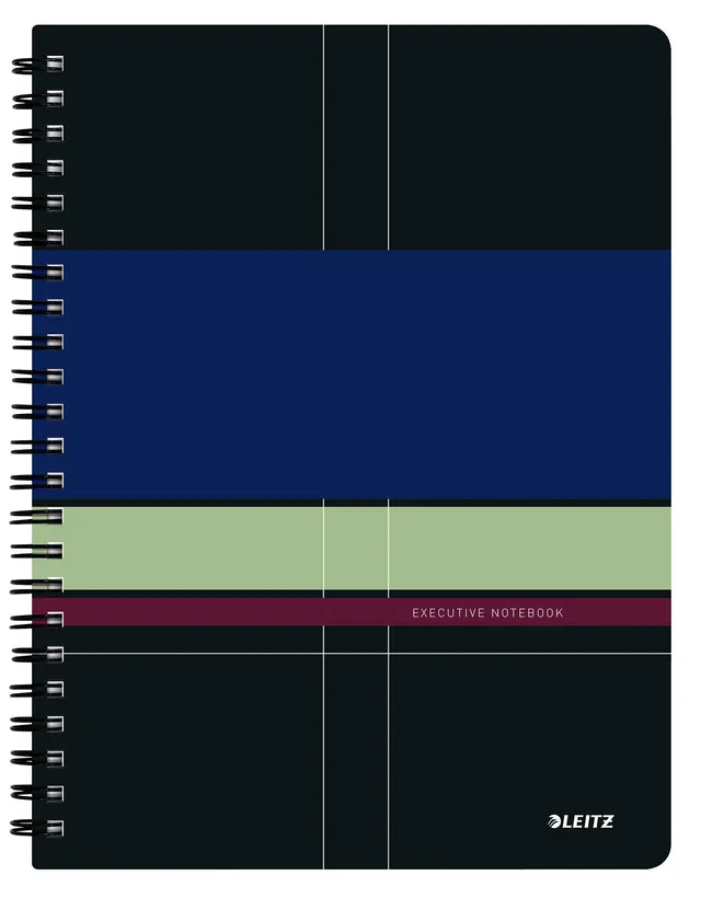 leitz-44610000-executive-collegeblock-a4-kariert-spiralblock-mit-pp-einband image 1