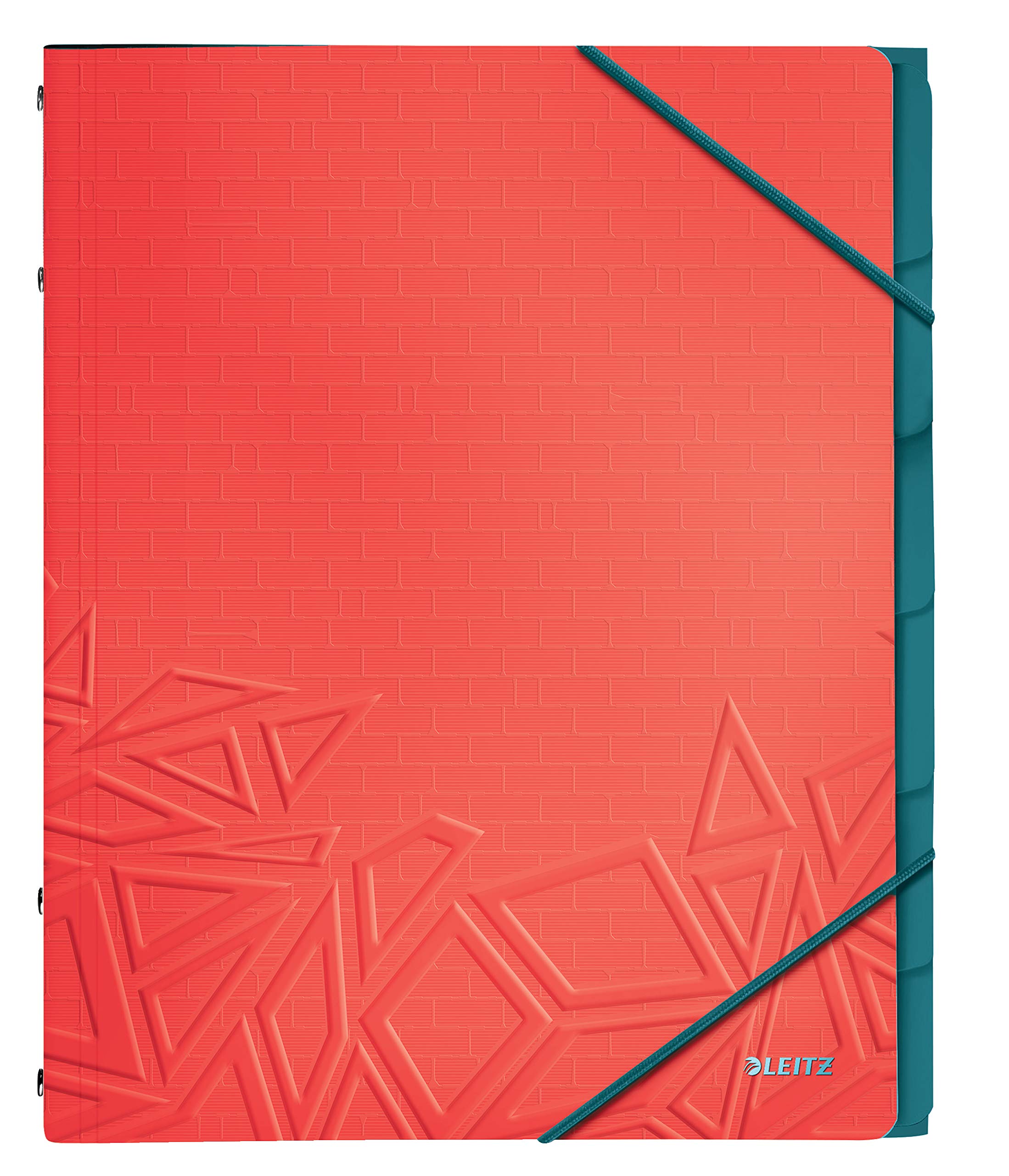 leitz-urban-chic-ordnungsmappe-a4-39490020-6-f-cher-rot-200-blatt image 1